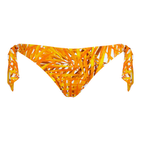 女士 Palm Leaves 侧系式比基尼泳裤 Mango 正面图