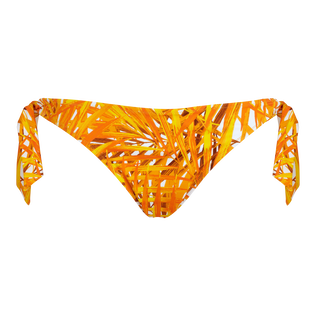 女士 Palm Leaves 侧系式比基尼泳裤 Mango 正面图