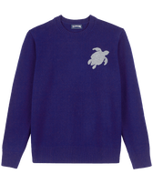 Pullover en laine et cachemire ras-du-cou homme Tortue Encre vue de face