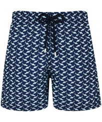 男士 Net Sharks 游泳短裤 Navy 正面图