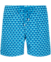 Bañador con estampado Micro Waves para hombre Lazulii blue vista frontal