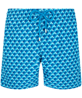 Bañador con estampado Micro Waves para hombre Lazuli blue vista frontal