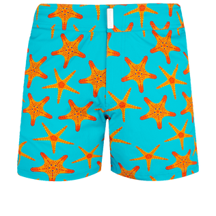 男士 Starfish Dance 平腰带弹力泳装 Curacao 正面图
