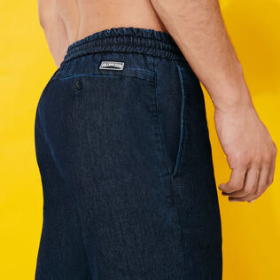 Men Denim Jogging Pants Dark denim w1 details view 2