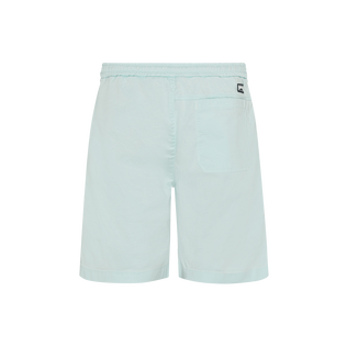 Men Tencel and Cotton Bermuda Shorts Satin Pacific back view