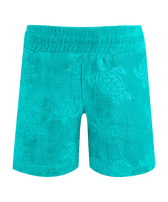 Bermudas de felpa con estampado Rondes des Tortues para niños Tropezian green vista frontal