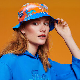 Cappello da pescatore unisex Ronde des Tortues Sunset - Vilebrequin x The Beach Boys Multicolore dettagli vista 1