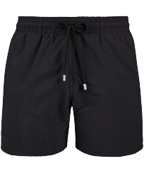 Men Swimwear Solid Black front view