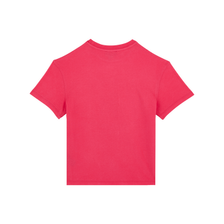 Children Organic Cotton T-shirt Logo Vilebrequin Gooseberry red 后视图