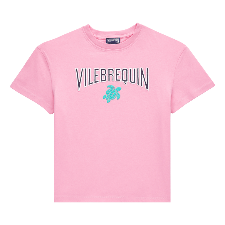 Boys Cotton T-shirt Logo - Tee Shirt - Gabin - Pink - Size 14 - Vilebrequin
