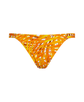 Women Tanga Bikini Bottom Palm Leaves Mango front view