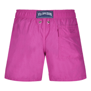 Boys Swim Shorts Water-reactive Poulpes Crimson purple back view