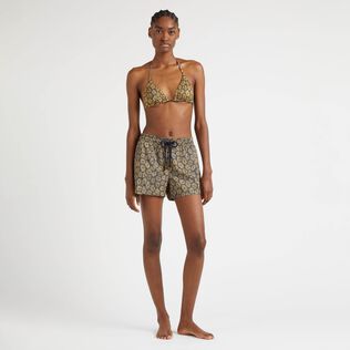 Women Swim Shorts Carapaces Navy front worn view
