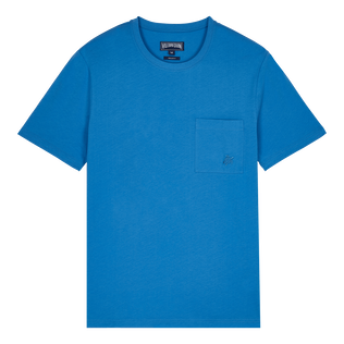 Camiseta de algodón orgánico de color liso para hombre Earthenware vista frontal