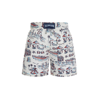 Bañador elástico con estampado Family Beach para niño - Vilebrequin x St Regis Sugar switzle vista trasera