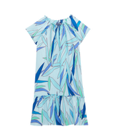 Vestido en viscosa con estampado Madrague para niña Thalassa vista frontal