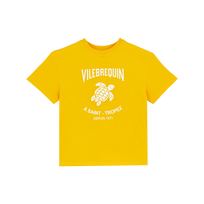 Children Organic Cotton T-shirt Logo Vilebrequin Mango 正面图