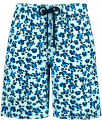 Bañador largo con estampado Turtles Leopard para hombre Thalassa vista frontal