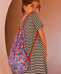 Borsa Crabs & Shrimps bambini Earthenware vista frontale indossata