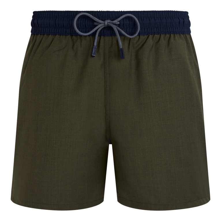 Men Merino Wool Swim Shorts Bicolor - Magnus - Green - Size XXL - Vilebrequin