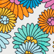 Toalla de playa con estampado Marguerites Blanco 