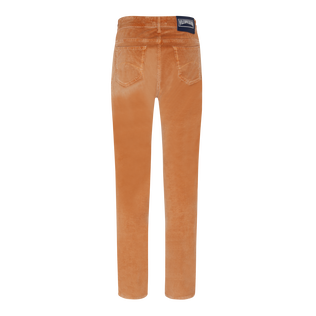 Men Vintage Faded 5-Pocket Corduroy Pants Caramel back view