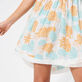 Vestido corto con estampado Iridescent Flowers of Joy para mujer - Vilebrequin x Poupette St Barth Terracotta detalles vista 2