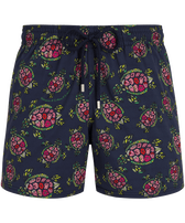 Provencal Turtles Stretch-Badeshorts für Herren Marineblau Vorderansicht