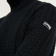 Men Cotton Cashmere Turtle Neck Sweater Navy details view 1