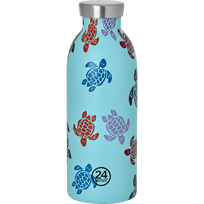 Isothermal Bottle Rondes des Tortues- Vilebrequin x 24 Bottles Lazuli blue front view