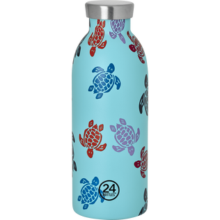 Isothermal Bottle Rondes des Tortues- Vilebrequin x 24 Bottles Lazuli blue front view
