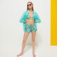 Women Halter Bikini Top Butterflies Lagoon details view 5
