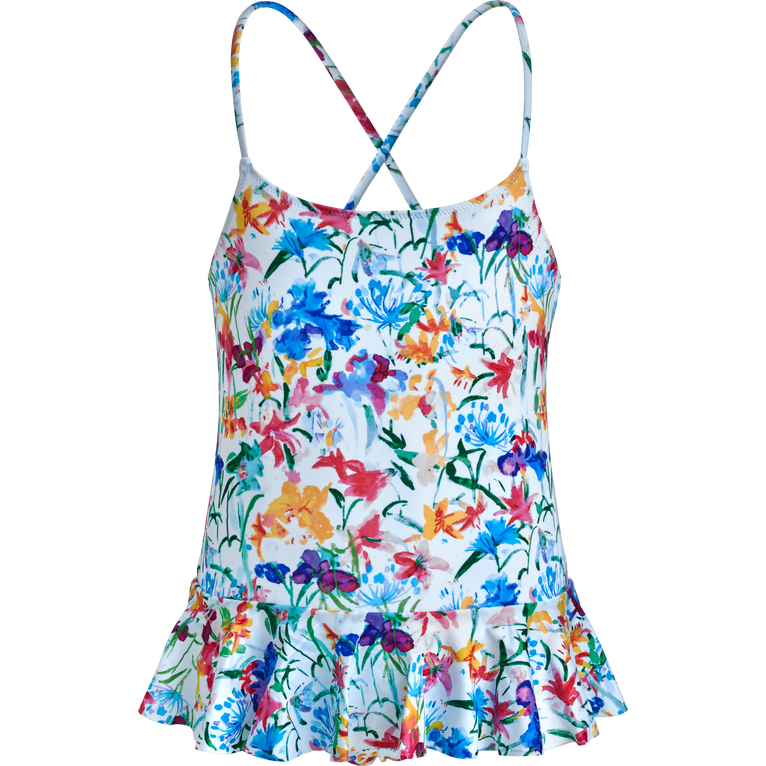 Maillot De Bain Une Pièce Fille Happy Flowers - Grilly - Blanc