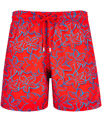 男士 Raiatea 刺绣泳裤 - 限量款 Poppy red 正面图
