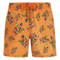 Men Swim Trunks Ultra-light and Packable Rataturtles Carrot front view