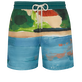 Pantaloncini mare uomo 360 Landscape - Vilebrequin x Highsnobiety Chambray vista frontale