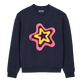 Sweatshirt en coton homme Stars Gift Bleu marine vue de face