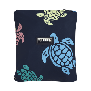 Pantaloncini mare uomo ultraleggeri e ripiegabili Tortues Multicolores Blu marine dettagli vista 1
