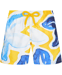 Bañador ultraligero y plegable con estampado Raiatea para niño Sol vista frontal
