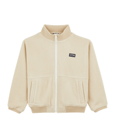 男童纯色极地夹克 Off white 正面图