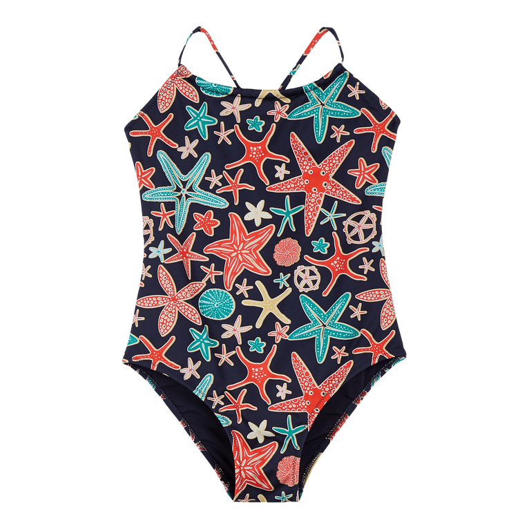 Girls One-piece Swimsuit Holistarfish - Swimming Trunk - Gazette - Blue - Size 14 - Vilebrequin