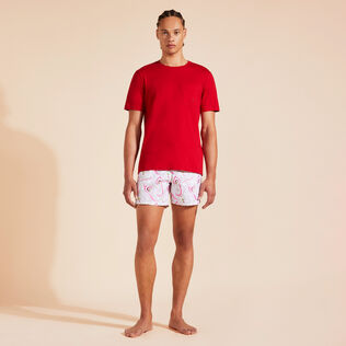 T-shirt en coton organique homme uni Moulin rouge vue portée de face