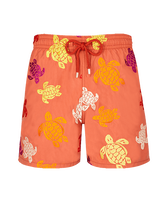 Men Swim Trunks Embroidered Ronde Tortues Multicolores - Limited Edition Tomette front view