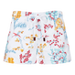 Women Swim Trunks Peaceful Trees White front view