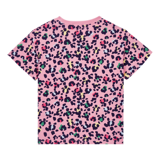 T-shirt col rond fille Turtles Leopard Bonbon vue de dos