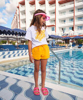Girls Embroidered Turtle Look  正面图