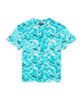 Men Oversize Organic Cotton T-shirt Requins Lagoon front view