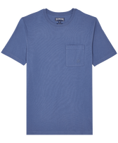 Camiseta de algodón orgánico de color liso para hombre Storm vista frontal