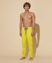 Pantalon strech en coton et modal homme Soleil vue portée de face