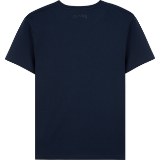 Camiseta de algodón con bordado The Year of the Dragon para hombre Azul marino vista trasera